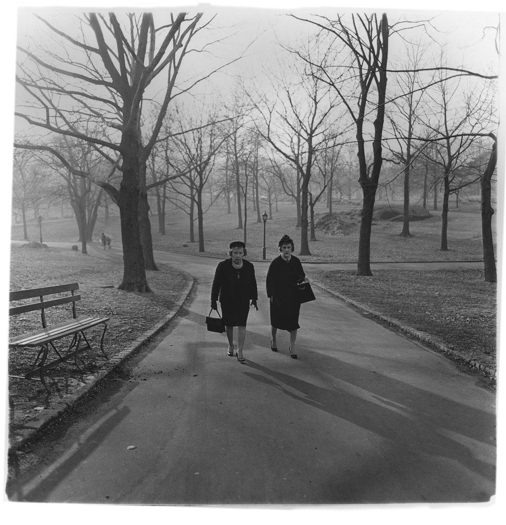 Two ladies walking in Central Park, 1963. (The Estate of Diane Arbus)